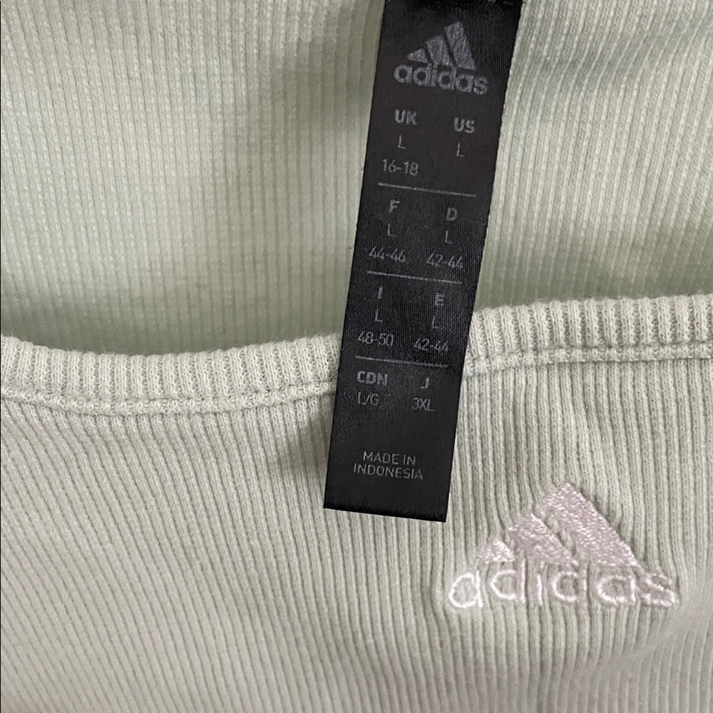 Adidas Women's Light Green Tank Top - Picture 3 of 5